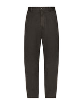 Garment-dyed cotton pants - | Dolce & Gabbana