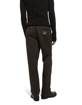 Garment-dyed cotton pants - | Dolce & Gabbana