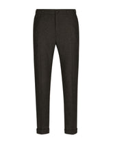 Stretch wool pants with Re-Edition label - | Dolce & Gabbana