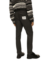 Stretch wool pants with Re-Edition label - | Dolce & Gabbana