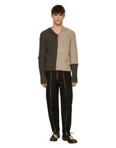 Washed stretch gabardine pants with zipper - | Dolce & Gabbana