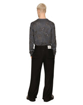 Stretch wool pants with double belt - | Dolce & Gabbana