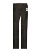 Double-face denim and flannel pants - | Dolce & Gabbana
