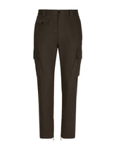 Cotton twill cargo biker pants - | Dolce & Gabbana