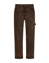 Overdyed denim worker jeans - | Dolce & Gabbana