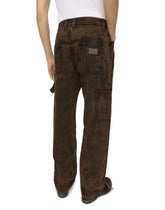 Overdyed denim worker jeans - | Dolce & Gabbana