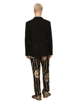 Coin print silk twill jogging pants - | Dolce & Gabbana