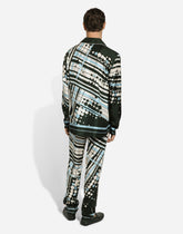 Printed silk pajama pants - | Dolce & Gabbana