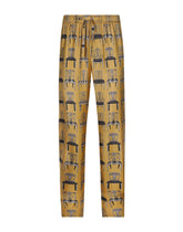 Printed silk twill jogging pants - | Dolce & Gabbana
