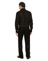 Lace pants with mikado details - | Dolce & Gabbana