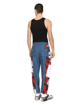 Nylon patchwork cargo pants with embroidery - | Dolce & Gabbana