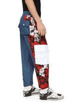 Nylon patchwork cargo pants with embroidery - | Dolce & Gabbana