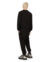 Jersey cargo pants with embossed logo - | Dolce & Gabbana