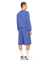 Jersey jogging shorts with DG embroidery - | Dolce & Gabbana