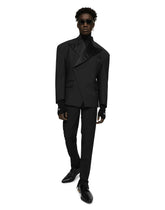 Stretch wool gabardine pants - | Dolce & Gabbana