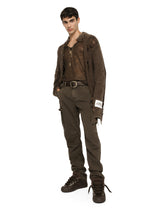 Garment-dyed cotton cargo pants - | Dolce & Gabbana