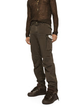Garment-dyed cotton cargo pants - | Dolce & Gabbana