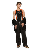 Garment-dyed cotton cargo pants - | Dolce & Gabbana