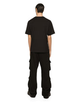 Garment-dyed cotton cargo pants with multiple pockets - | Dolce & Gabbana