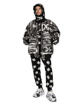 Jersey jogging pants with DG logo print - | Dolce & Gabbana