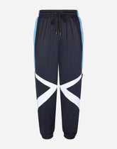 Jersey jogging pants with DG-embroidered patch - | Dolce & Gabbana