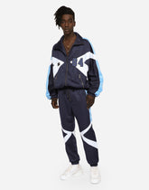 Jersey jogging pants with DG-embroidered patch - | Dolce & Gabbana