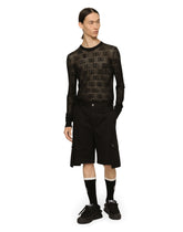 Stretch cotton cargo shorts - | Dolce & Gabbana