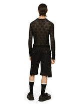 Stretch cotton cargo shorts - | Dolce & Gabbana