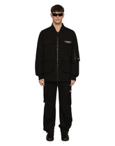 Stretch cotton cargo pants with DGVIB3 print - | Dolce & Gabbana