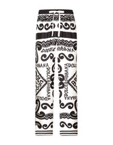 Marina-print silk pajama pants - | Dolce & Gabbana