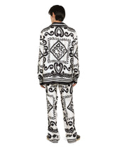 Marina-print silk pajama pants - | Dolce & Gabbana