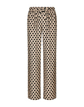 Silk jogging pants with polka-dot print and DG logo - | Dolce & Gabbana