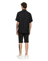 Stretch cotton shorts with DG hardware - | Dolce & Gabbana