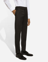 Tailored pinstripe virgin wool pants - | Dolce & Gabbana