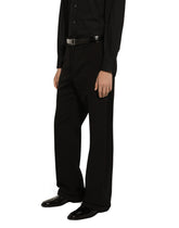 Straight-leg wool tuxedo pants - | Dolce & Gabbana