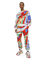 Carretto-print jersey cargo pants - | Dolce & Gabbana