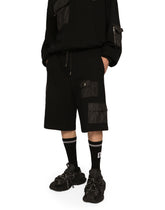 Jogging shorts with large pockets and DG embroidery - | Dolce & Gabbana