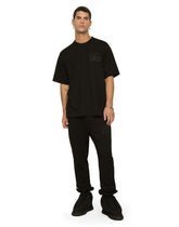 Jogging pants with DG Monogram and DG embroidery - | Dolce & Gabbana