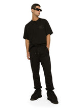 Jogging pants with DG Monogram and DG embroidery - | Dolce & Gabbana