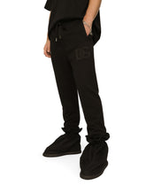 Jogging pants with DG Monogram and DG embroidery - | Dolce & Gabbana