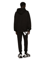 Jersey jogging pants with DG print - | Dolce & Gabbana