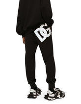 Jersey jogging pants with DG print - | Dolce & Gabbana