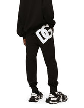 Jersey jogging pants with DG print - | Dolce & Gabbana