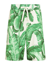 Banana-tree-print jogging shorts - | Dolce & Gabbana