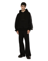 Jogging pants with branded side bands - | Dolce & Gabbana