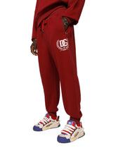 Jersey jogging pants with DG print - | Dolce & Gabbana