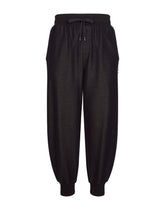 Jersey jogging pants with logo tag - | Dolce & Gabbana