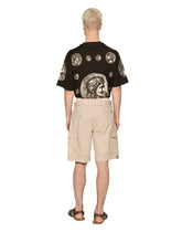 Piece-dyed stretch cotton cargo Bermuda shorts - | Dolce & Gabbana
