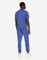 Jersey jogging pants with branded tag - | Dolce & Gabbana