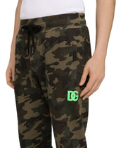 JERSEY JOGGING PANTS WITH CAMOUFLAGE PRINT - | Dolce & Gabbana
